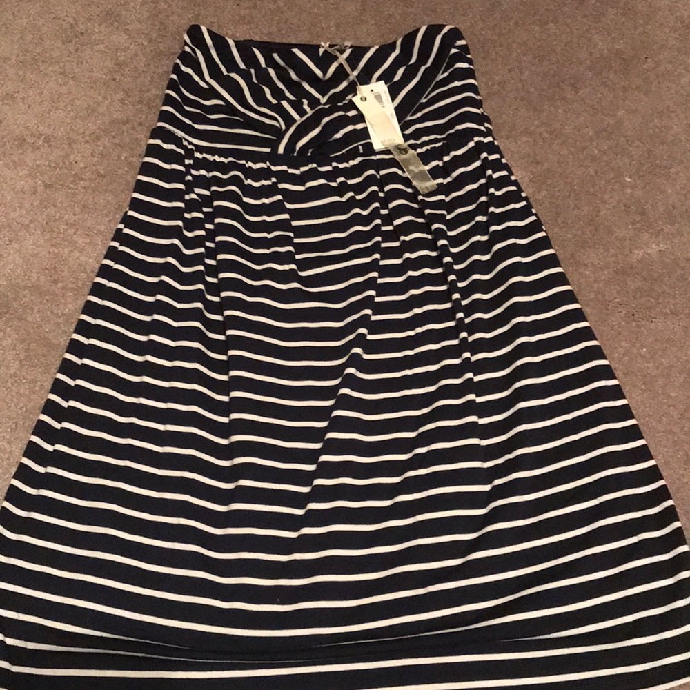 Nwt YaLA strapless striped dress